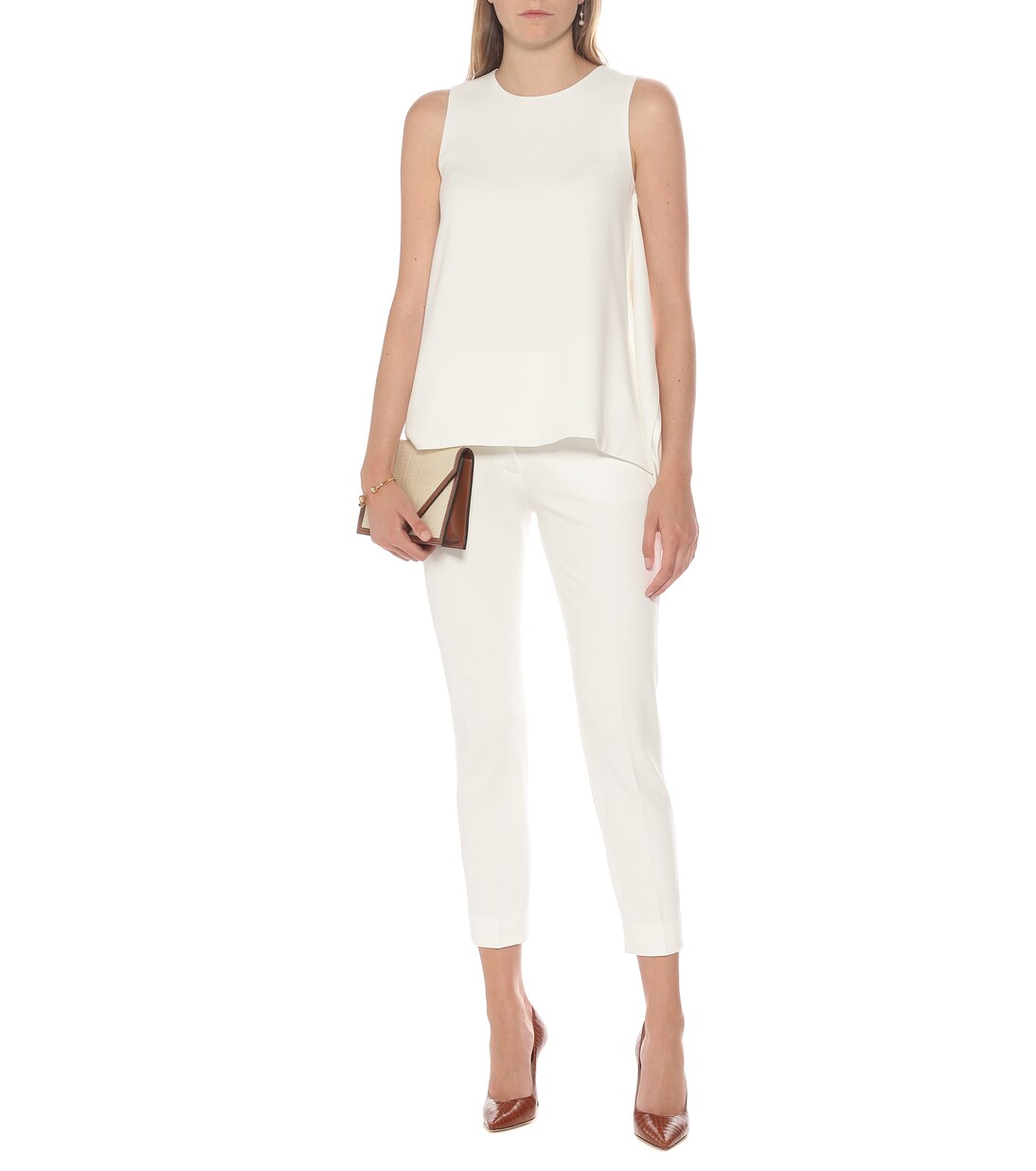 Caldeo asymmetric crêpe top | Max Mara