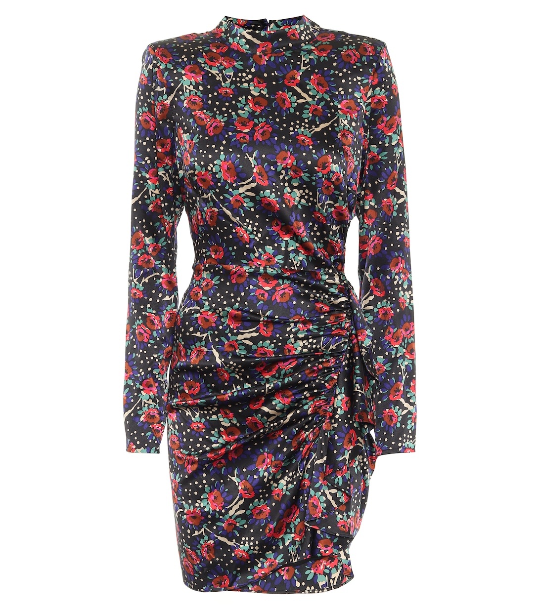 Robe Louella en satin de soie mélangée à fleurs | Veronica Beard
