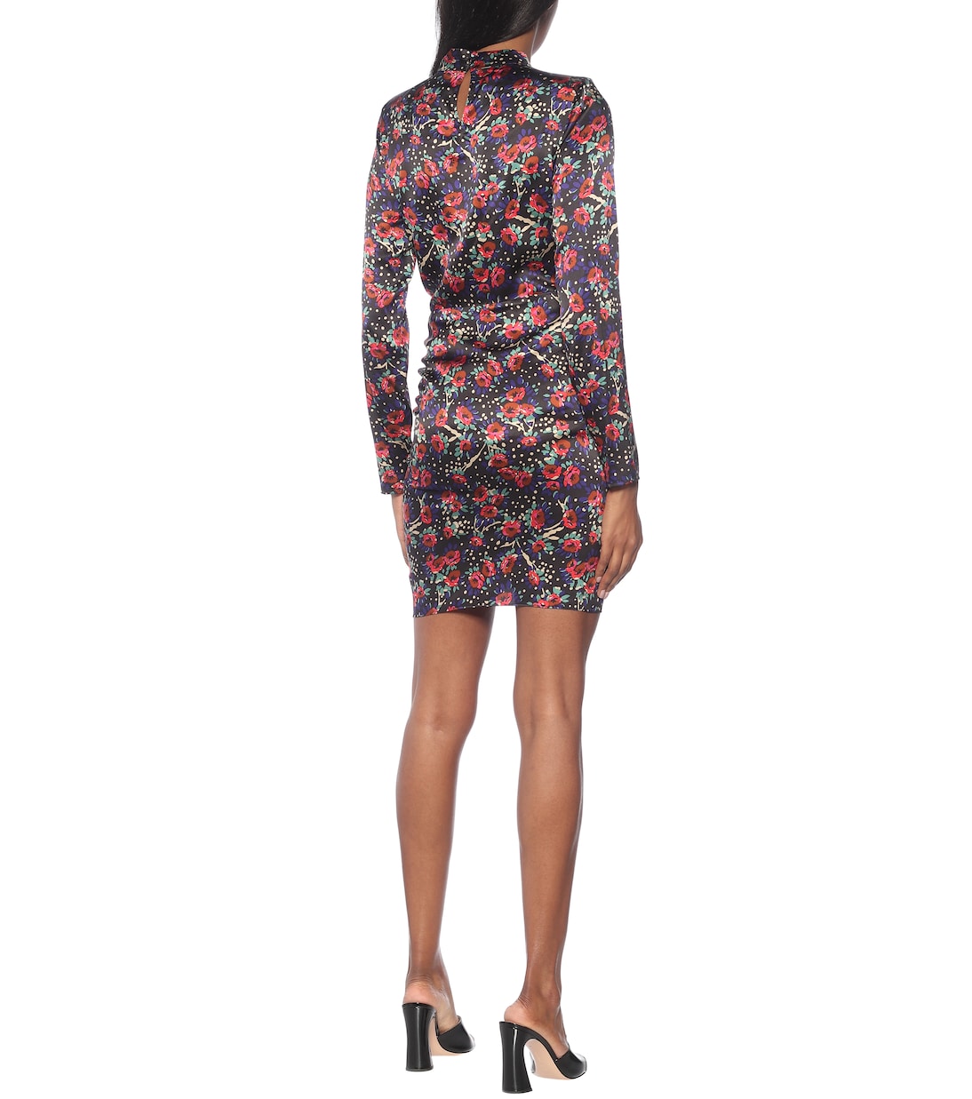 Robe Louella en satin de soie mélangée à fleurs | Veronica Beard