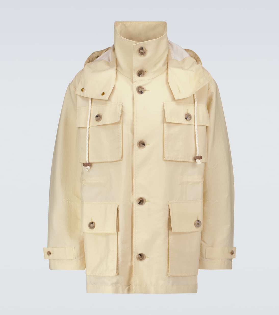 Parka Bart de popelín de nylon | Nanushka