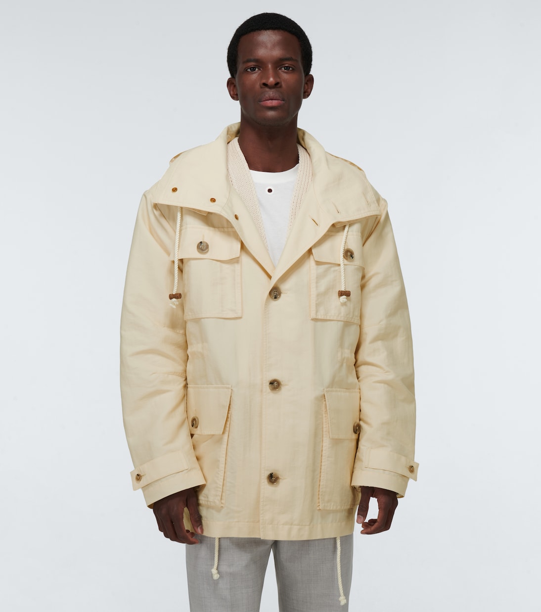 Parka Bart de popelín de nylon | Nanushka