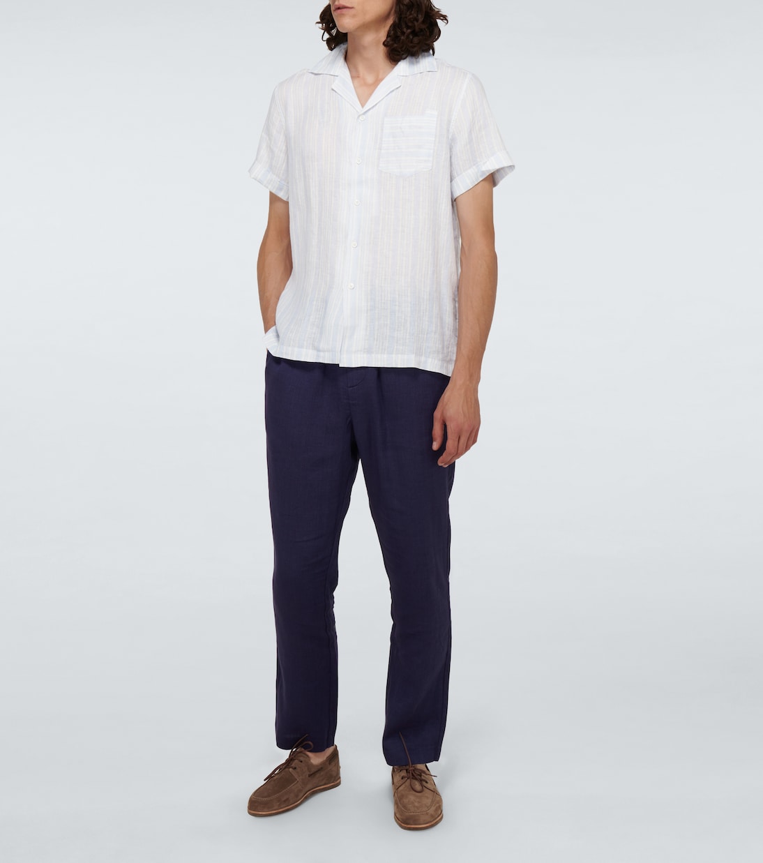 Linen and cotton chinos | Frescobol Carioca