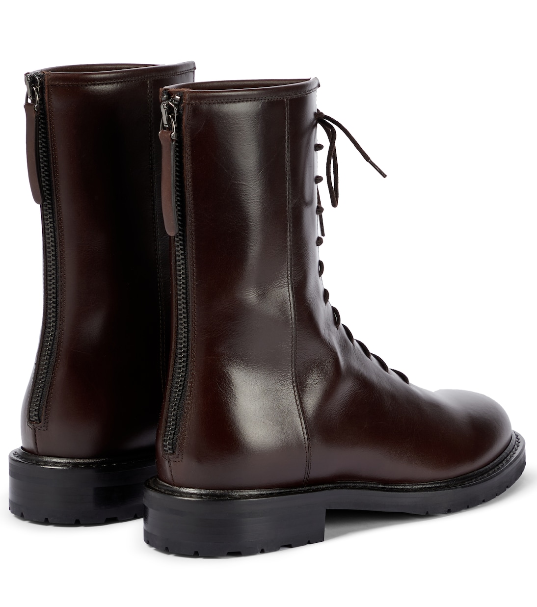 Lace-up leather ankle boots | Legres