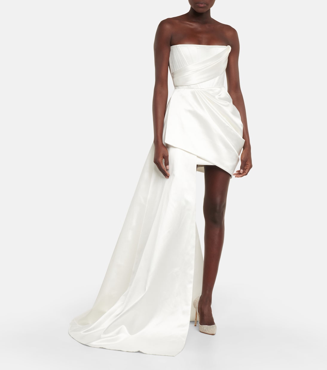 Bridal - Abito Blair in crêpe di cotone e seta | Alex Perry