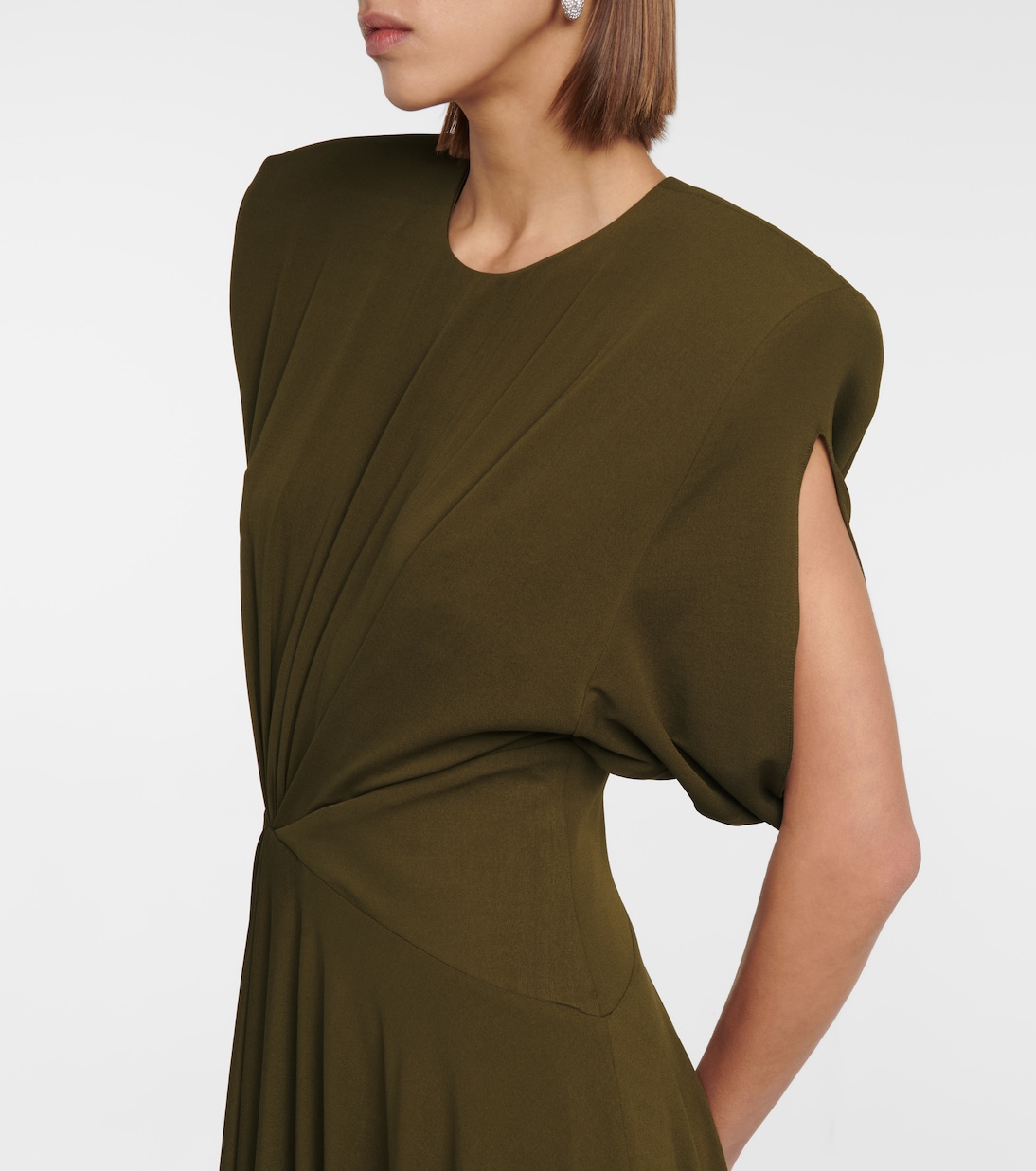 Asymmetric jersey midi dress | Alexandre Vauthier