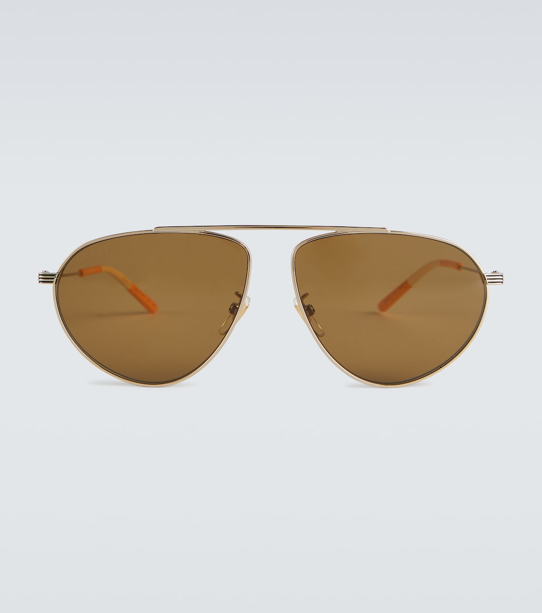 Metal frame aviator sunglasses top
