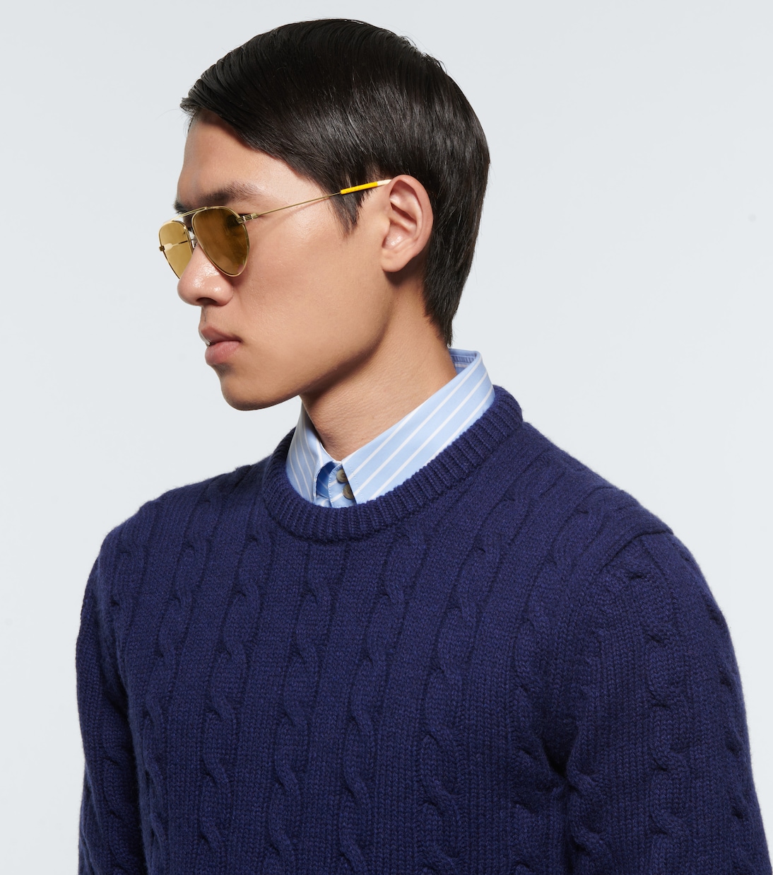 Occhiali da sole aviator in metallo | Gucci
