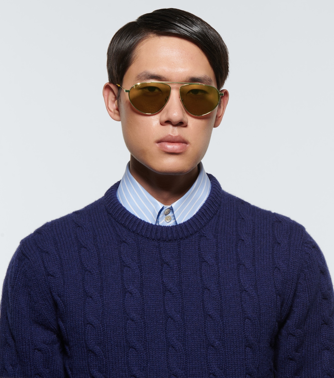 Occhiali da sole aviator in metallo | Gucci