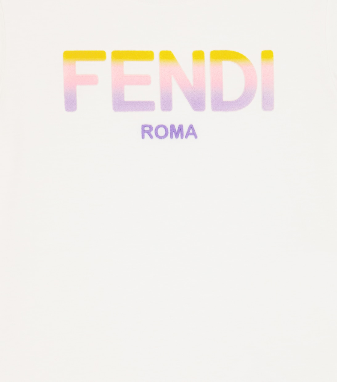 Cotton logo T-shirt | Fendi Kids
