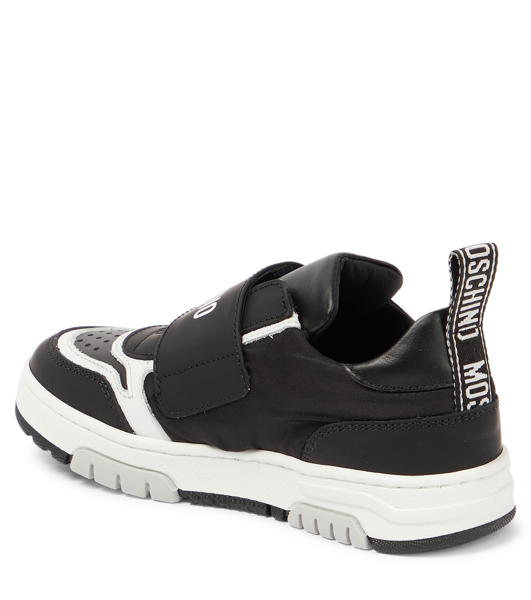 Logo leather sneakers | Moschino Kids