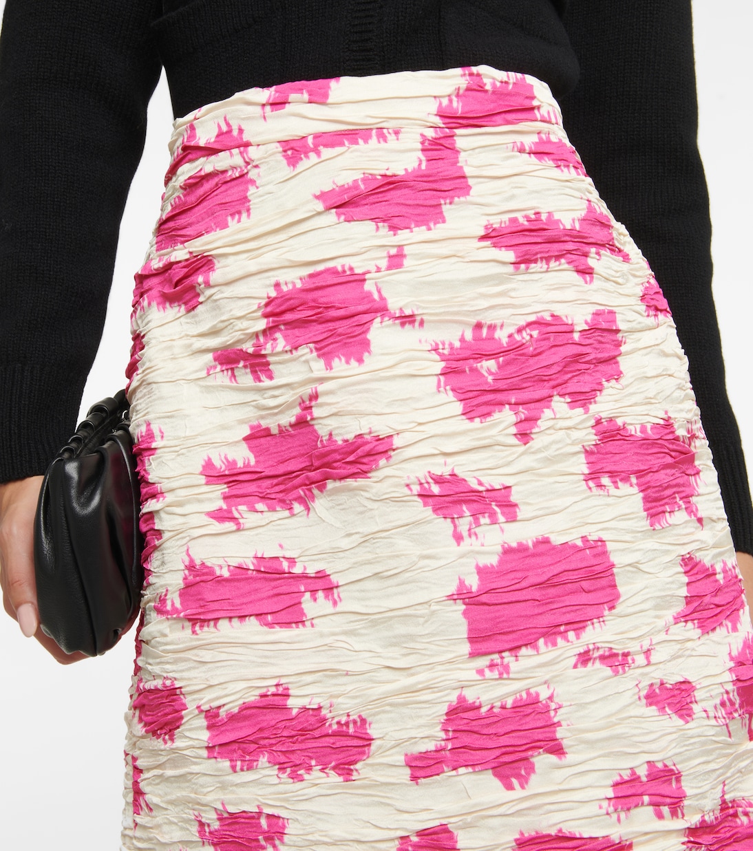 Printed pleated pencil skirt | Dries Van Noten