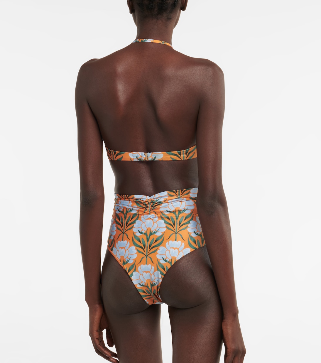 Top de bikini Bronce floral | Agua by Agua Bendita