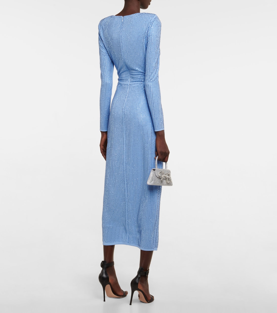 Embellished cutout jersey midi dress | Self-Portrait