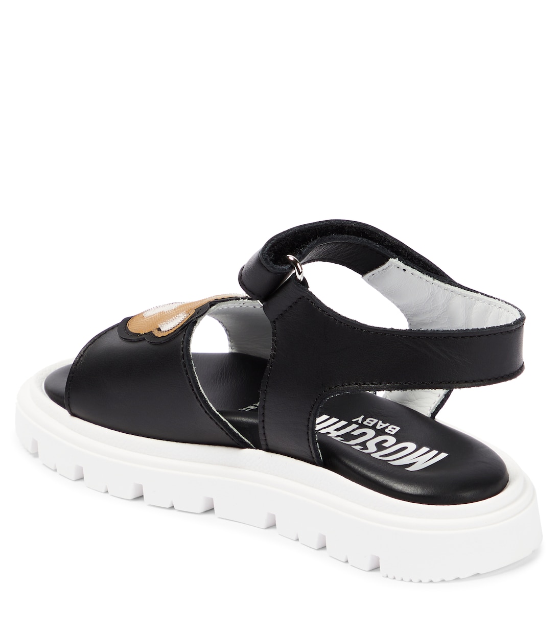 Sandales en cuir à logo | Moschino Kids