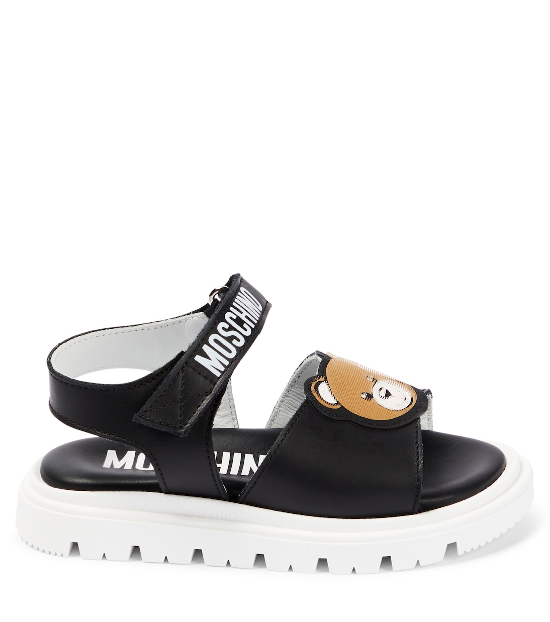 Sandales en cuir à logo | Moschino Kids