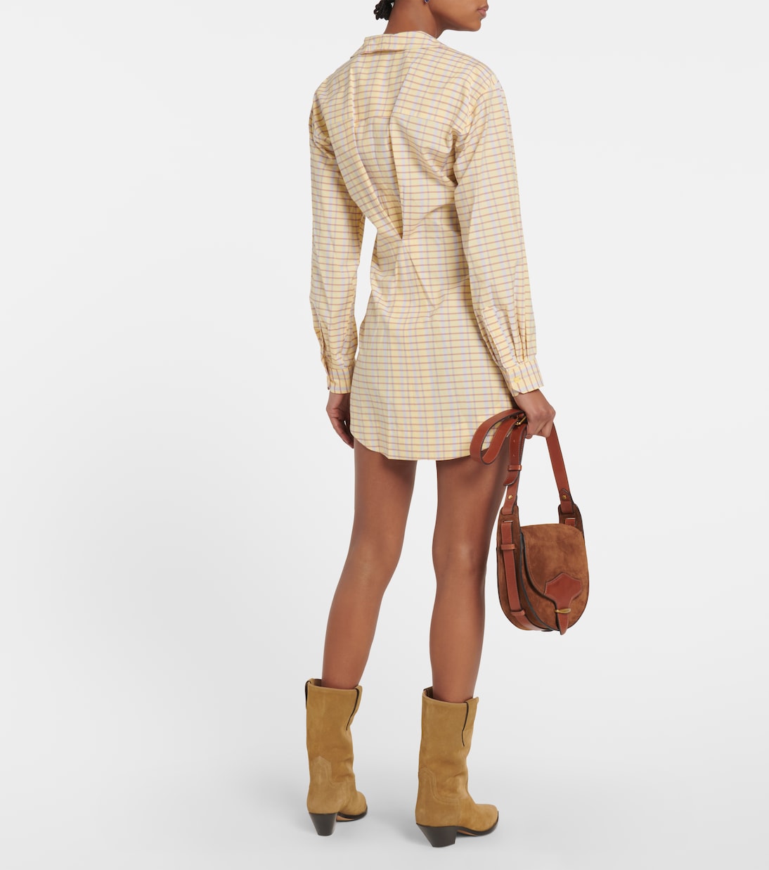 Vestido corto Coral de seda y algodón | Isabel Marant