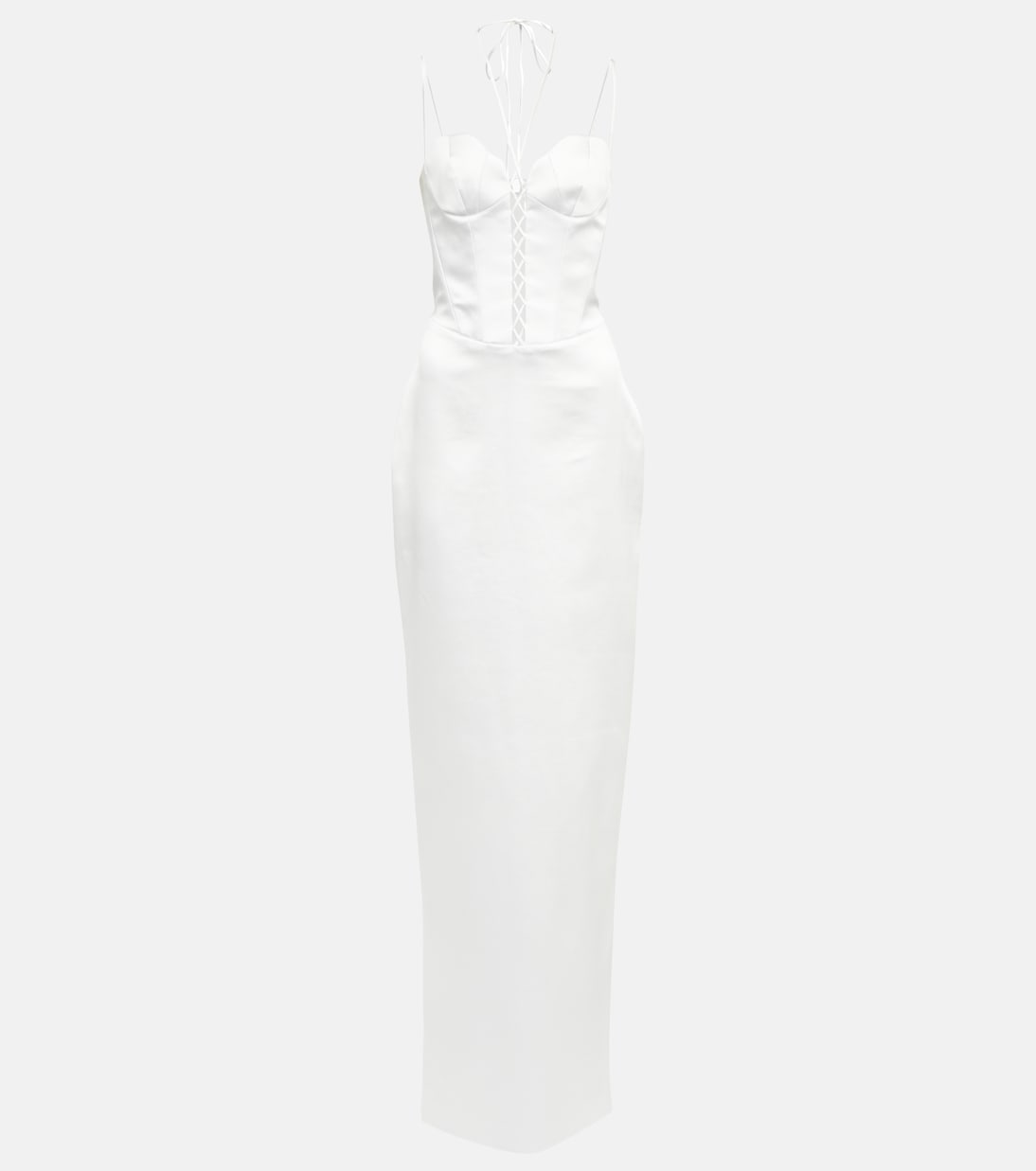 Bustier satin gown | Rasario