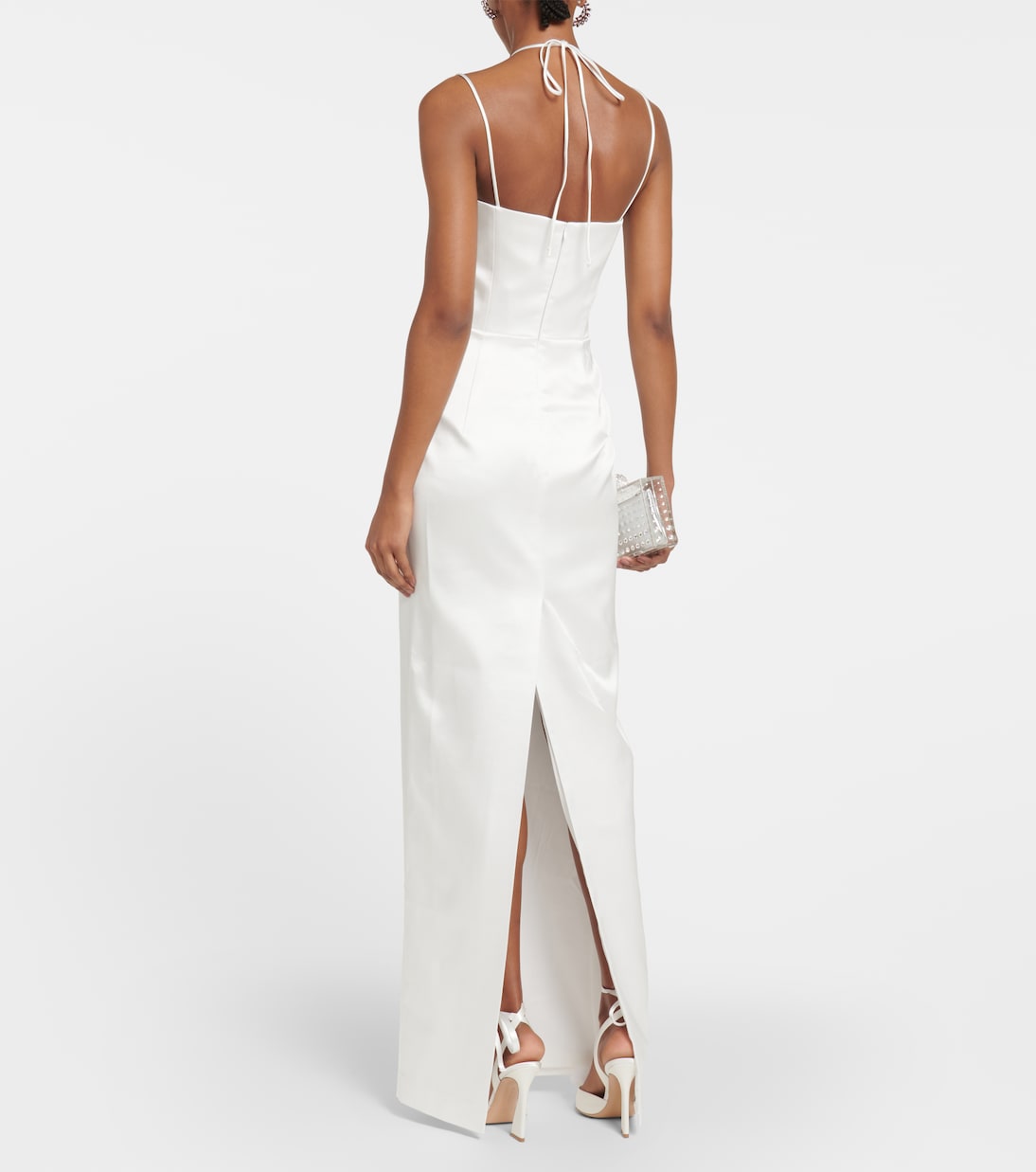 Bustier satin gown | Rasario
