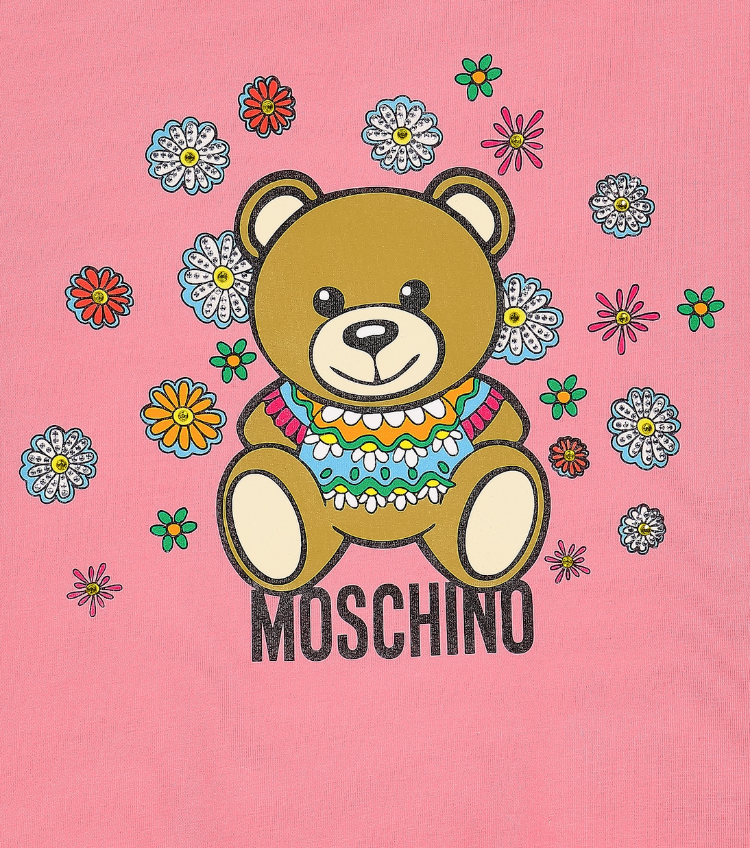 T-shirt Teddy Bear in misto cotone | Moschino Kids