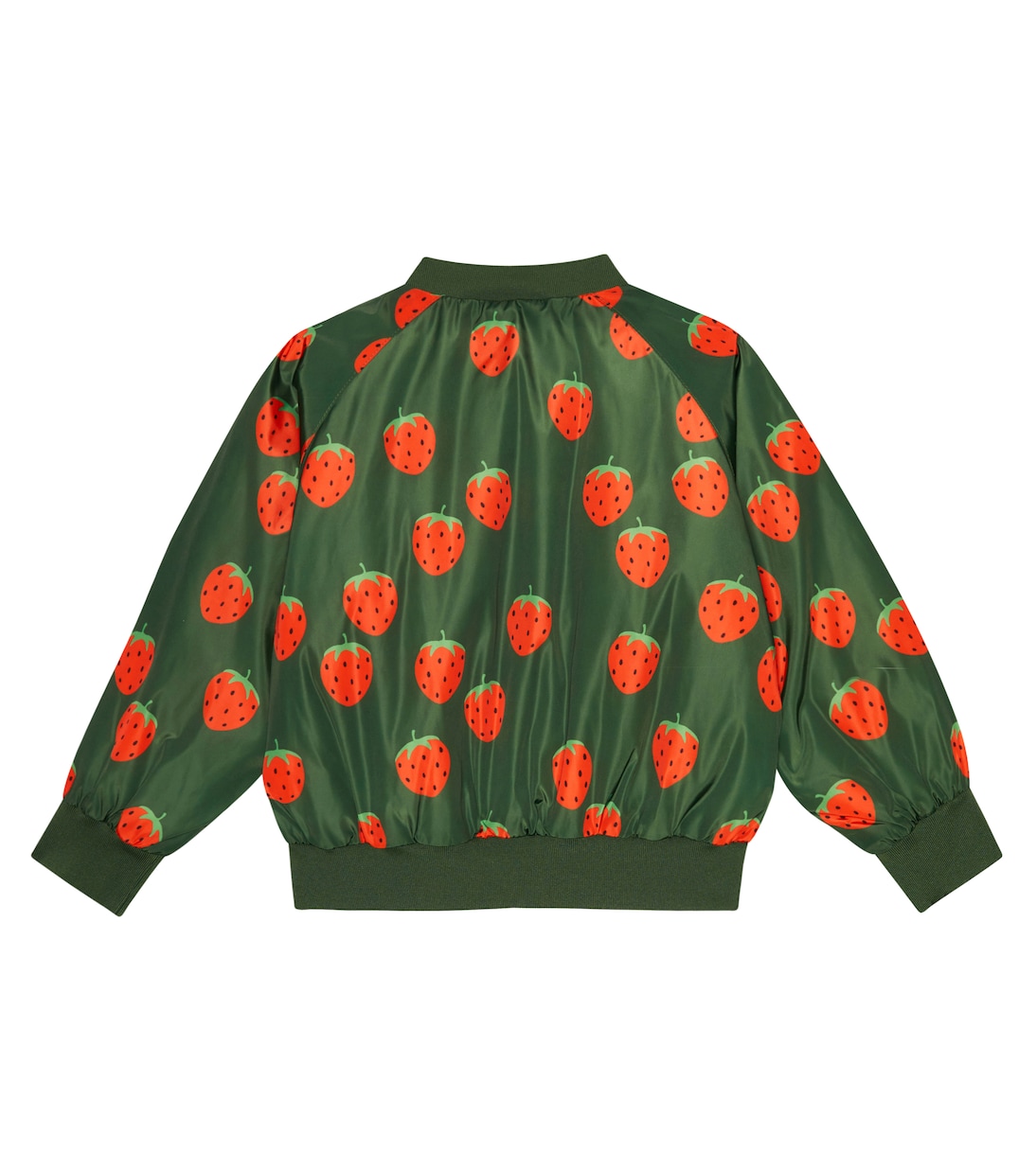 Strawberry-print bomber jacket | Mini Rodini