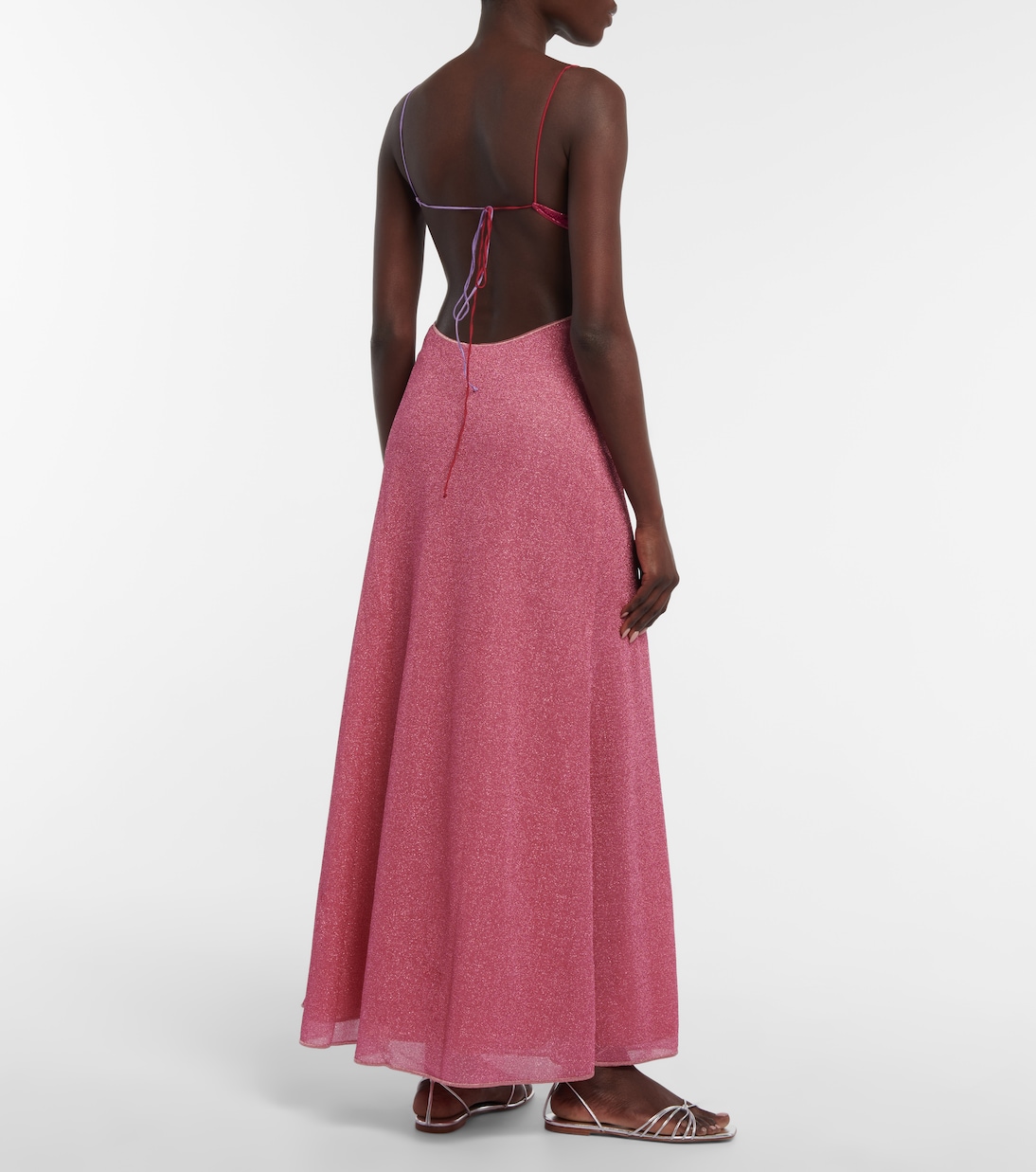 Vestido largo con aberturas | Oséree