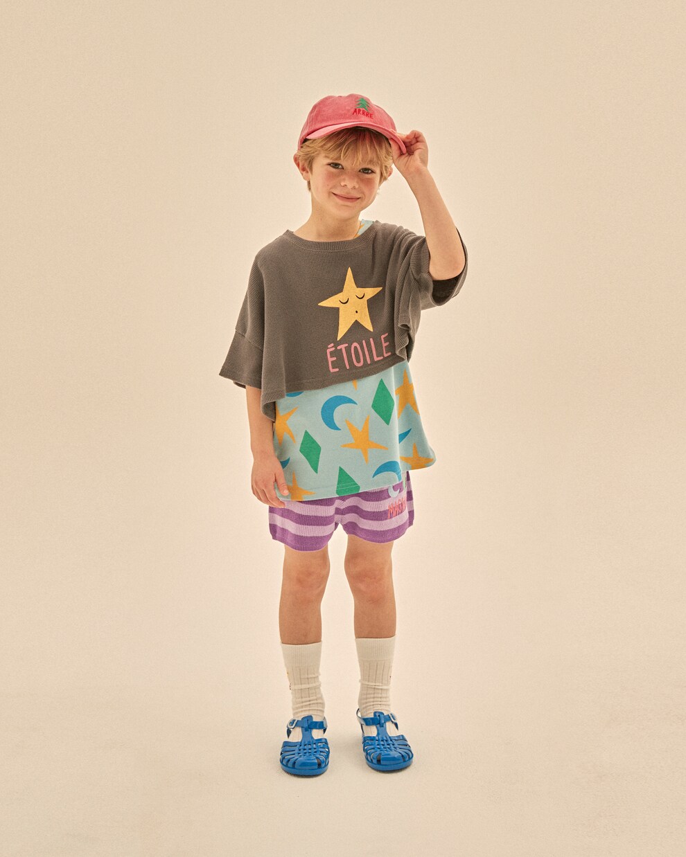 Etoile cropped T-shirt set | Jellymallow