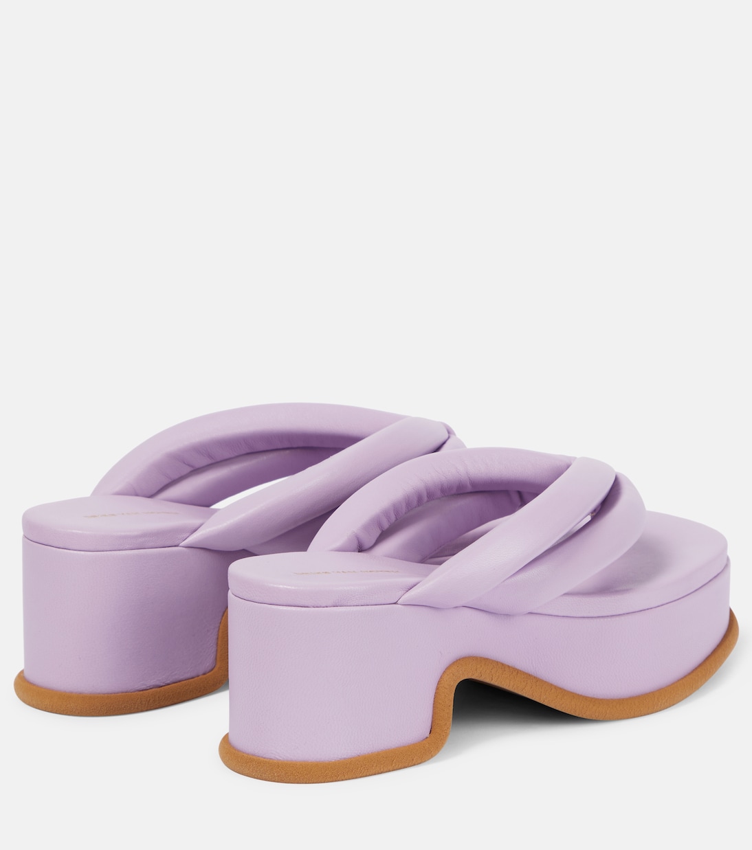 Leather platform thong sandals | Dries Van Noten