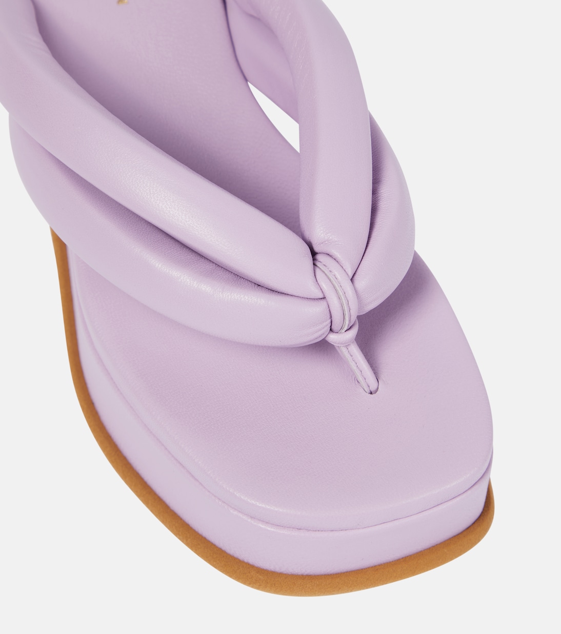 Leather platform thong sandals | Dries Van Noten