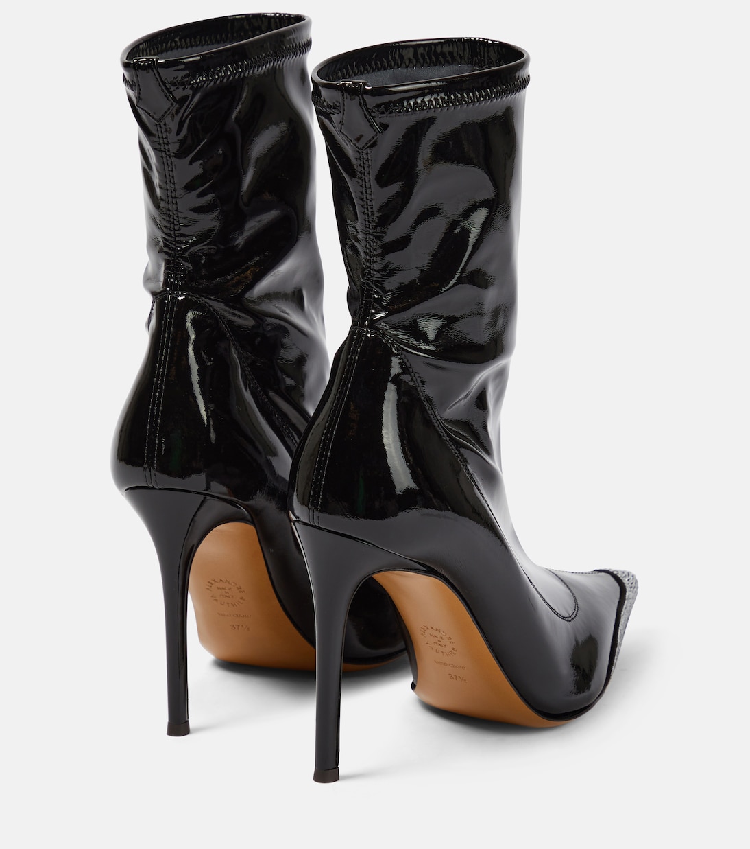 Avi embellished faux leather ankle boots | Alexandre Vauthier
