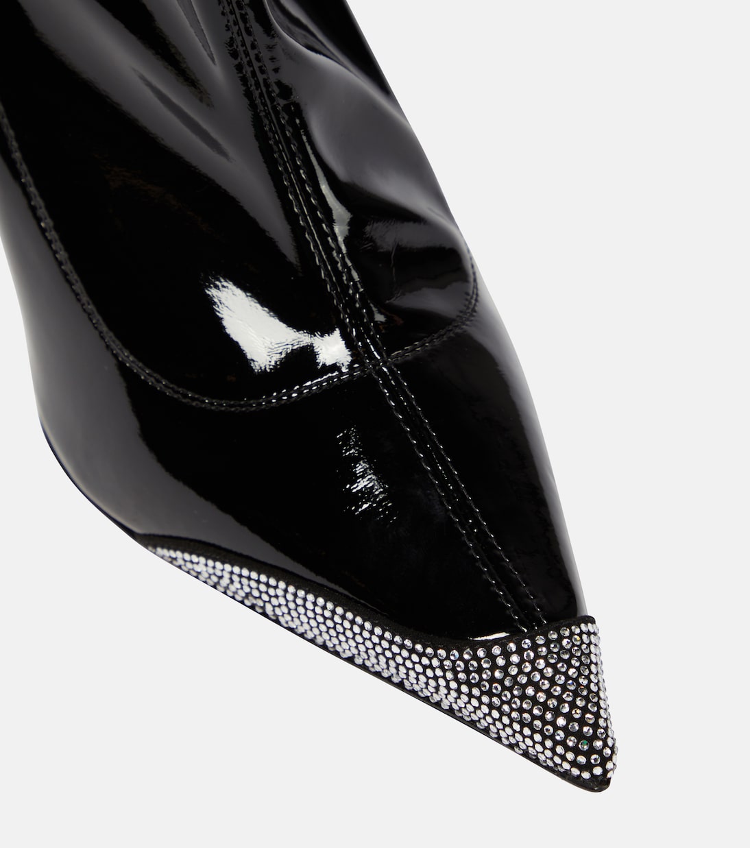 Avi embellished faux leather ankle boots | Alexandre Vauthier