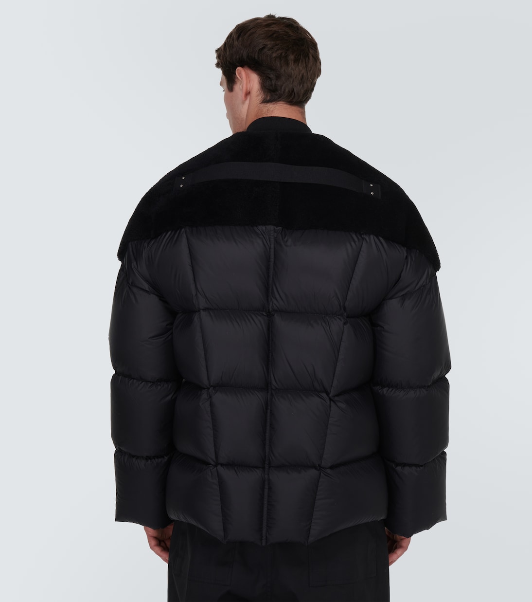 Flight shearling-trimmed down jacket | Rick Owens