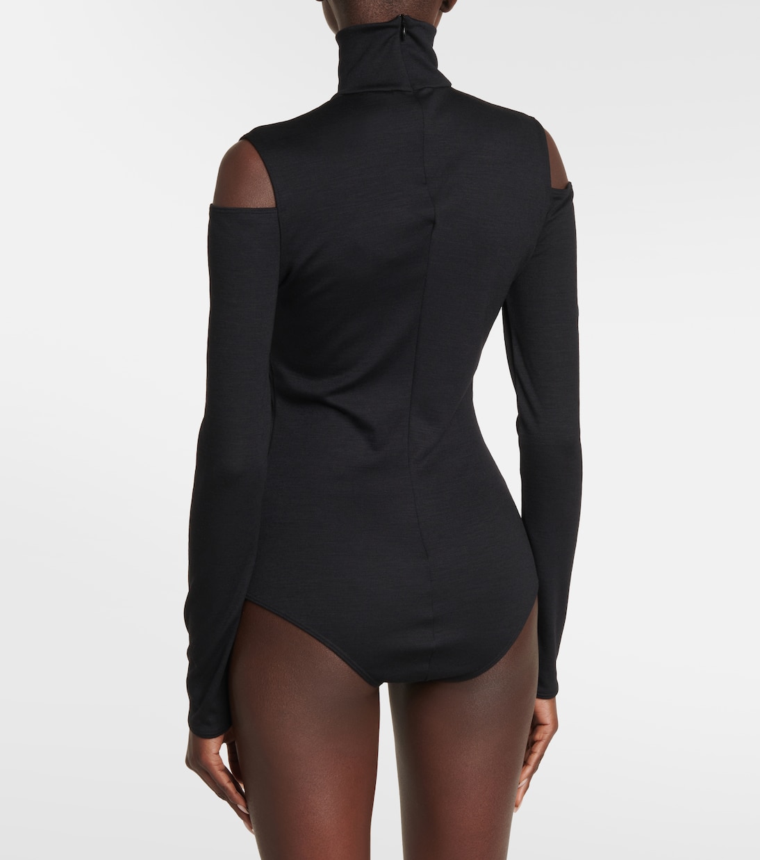 Off-shoulder virgin wool bodysuit | Wolford