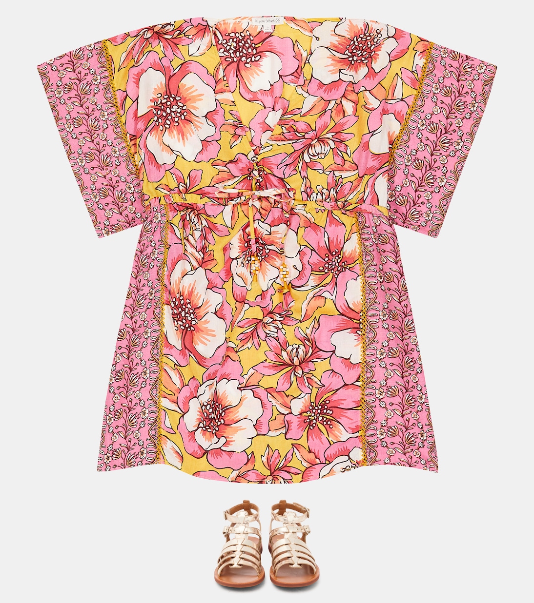 Bedrucktes Kleid Amaya | Poupette St Barth Kids