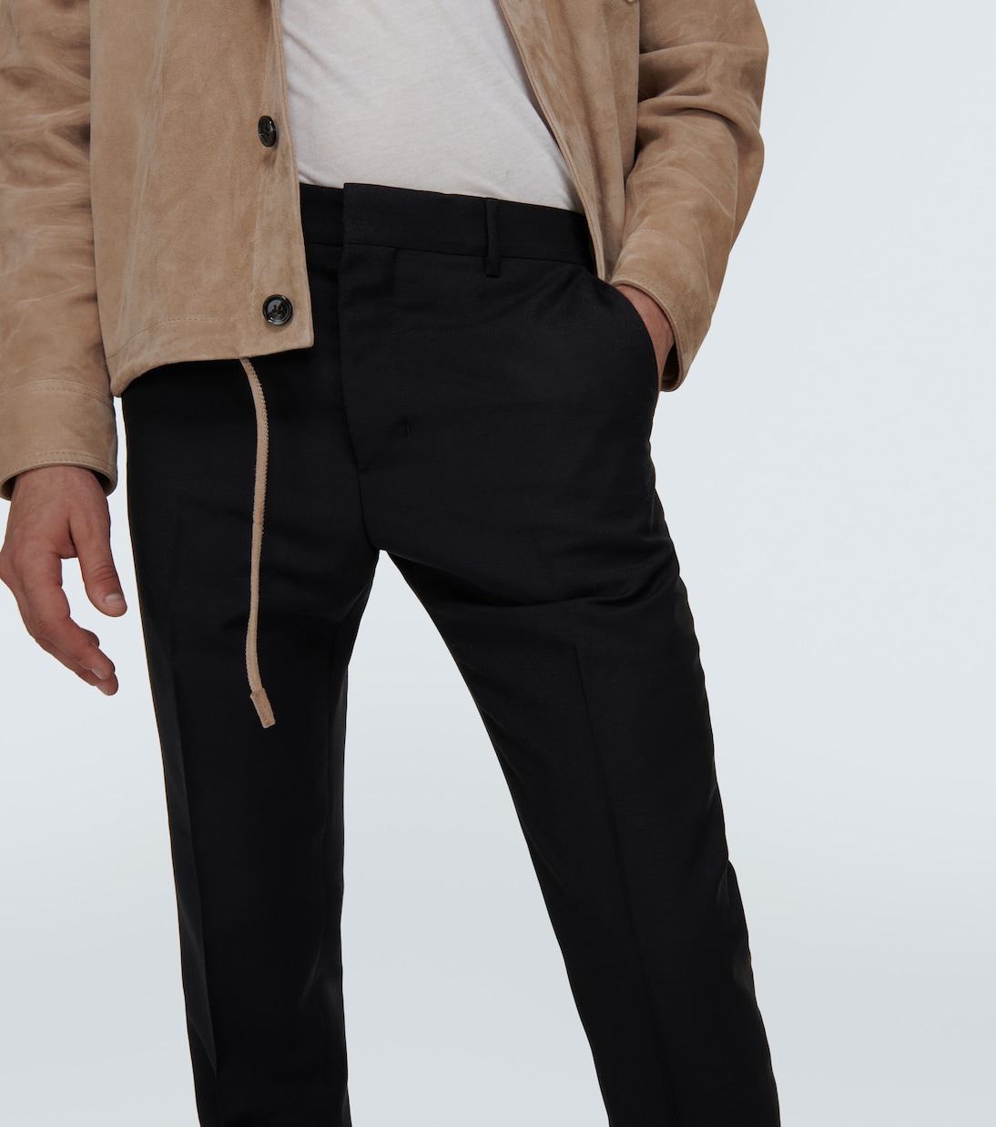 Pantaloni regular in lana e mohair | Ami Paris