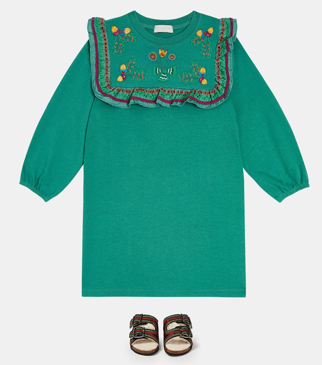 Embroidered canvas slides | Stella McCartney Kids