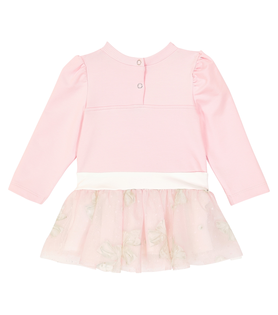 Baby - Abito in misto cotone con fiocco | Monnalisa