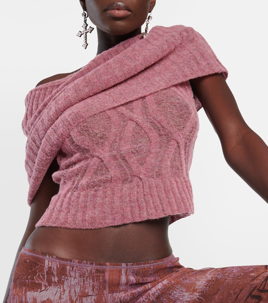 x KNWLS top en mezcla de lana | Jean Paul Gaultier