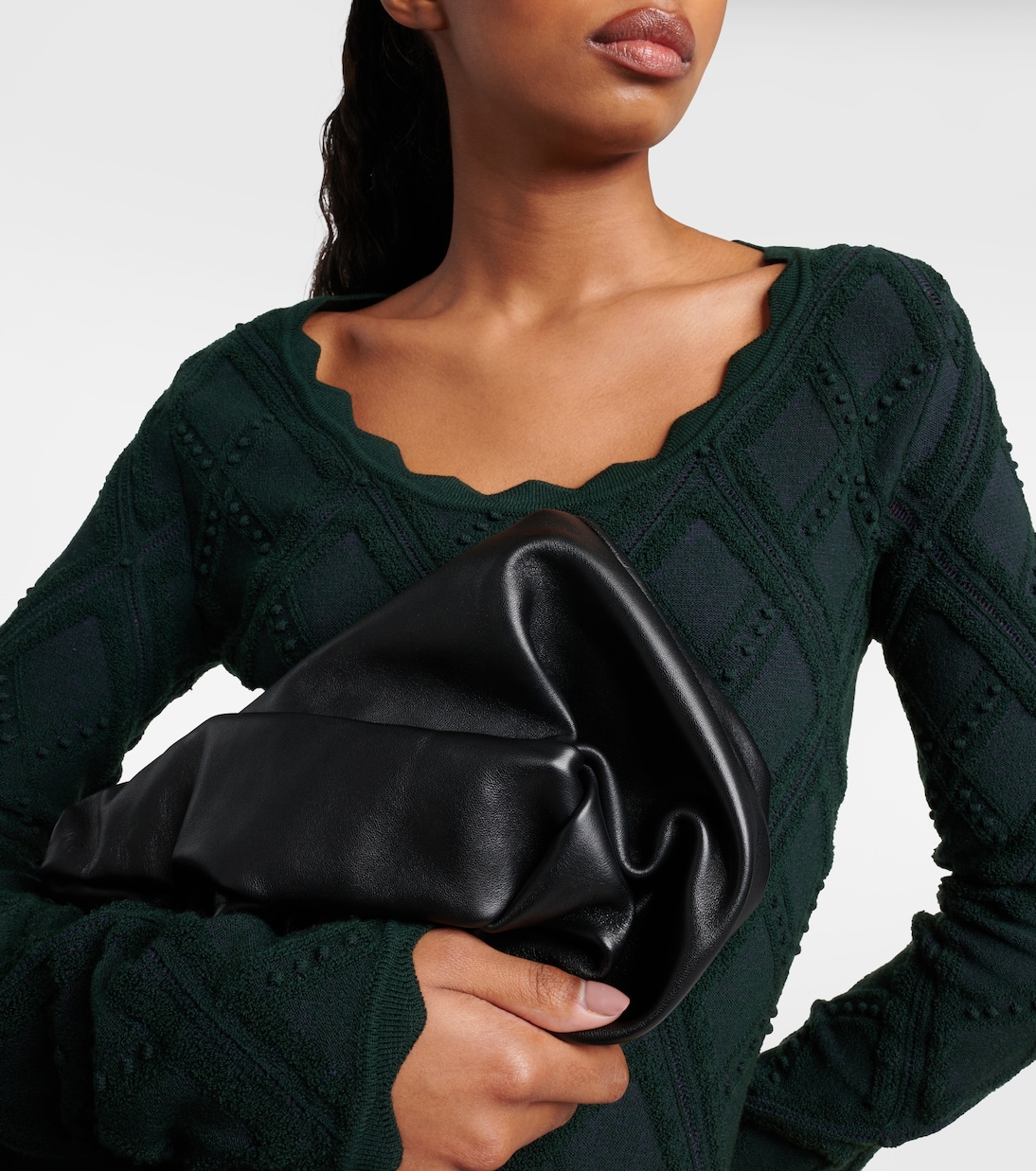 Clutch Rose aus Leder | Burberry