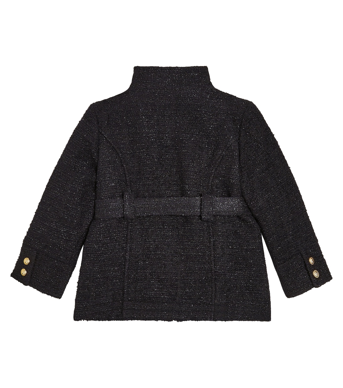 Abrigo con cinturón y logo | Balmain Kids