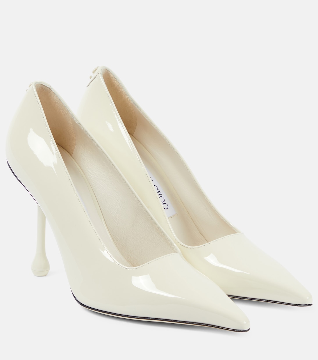 Ixia 95 patent leather pumps in white Jimmy Choo Mytheresa