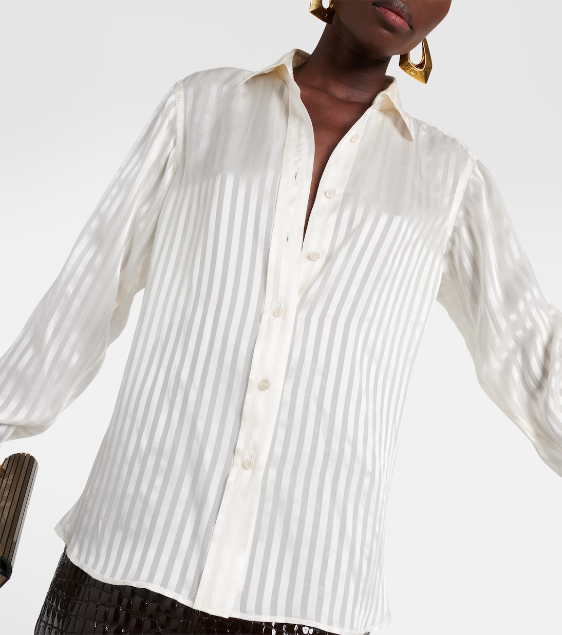 Camicia in seta a righe | Tom Ford