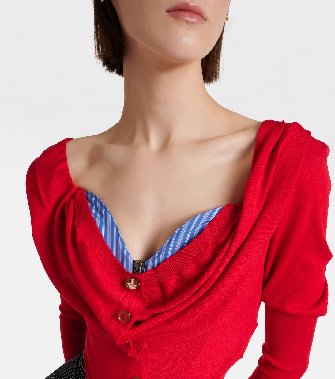Bea draped wool and silk top | Vivienne Westwood