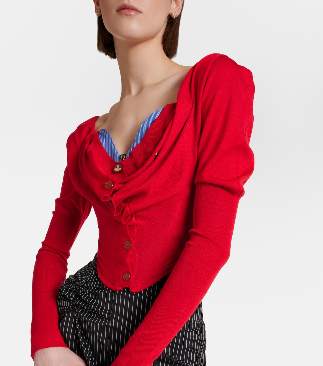 Bea draped wool and silk top | Vivienne Westwood