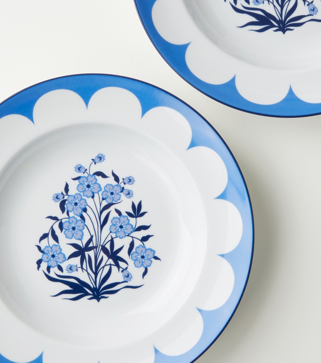 Jaipur set of 2 porcelain soup plates | Aquazzura Casa