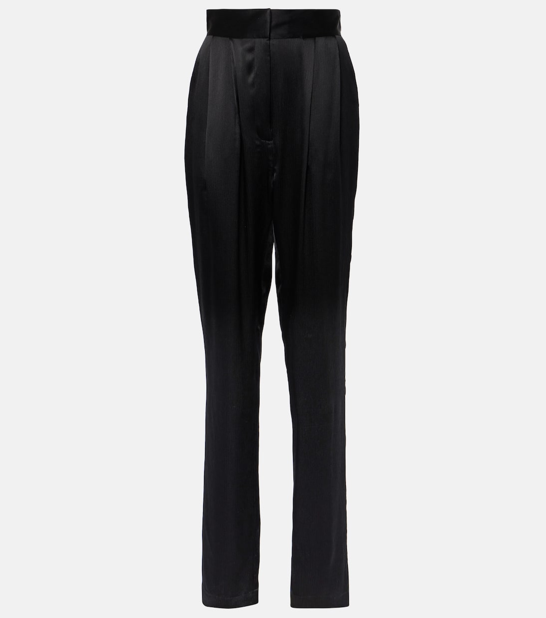 Pantaloni regular Remi in seta a vita alta | Tove