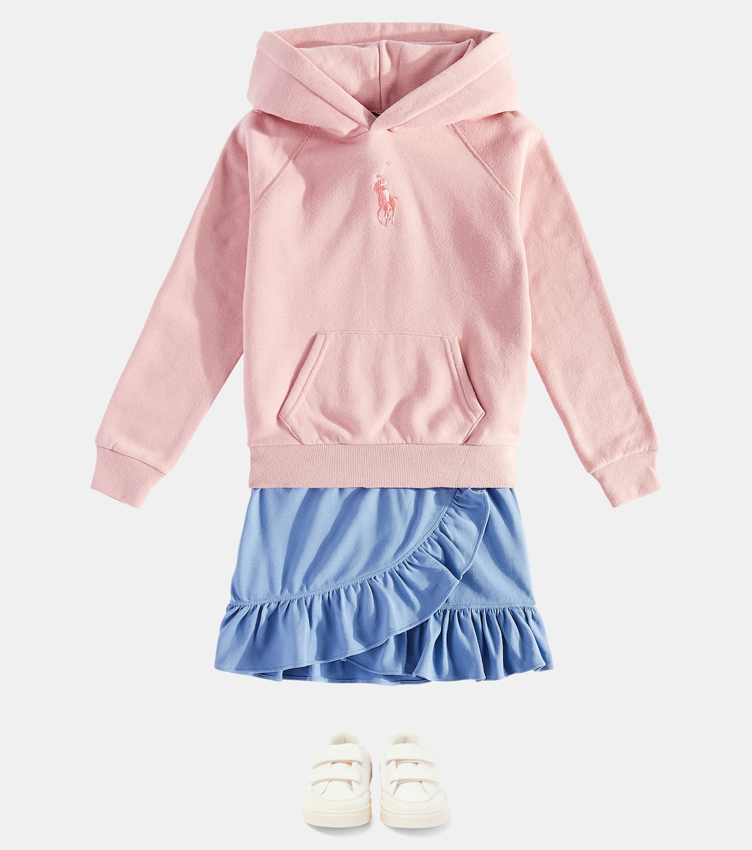 Gonna in cotone con volant | Polo Ralph Lauren Kids