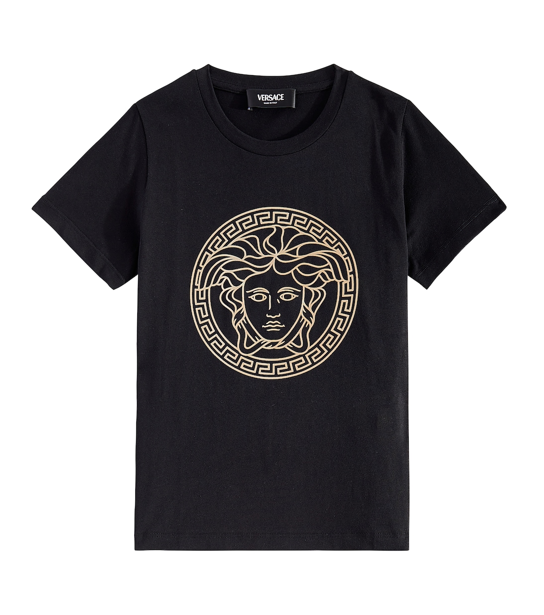 Medusa 코튼 저지 티셔츠 | Versace Kids
