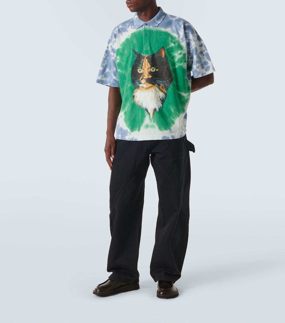 Polo de algodón estampado | JW Anderson