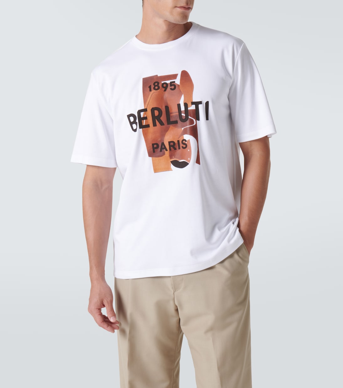 T-shirt in cotone con stampa | Berluti