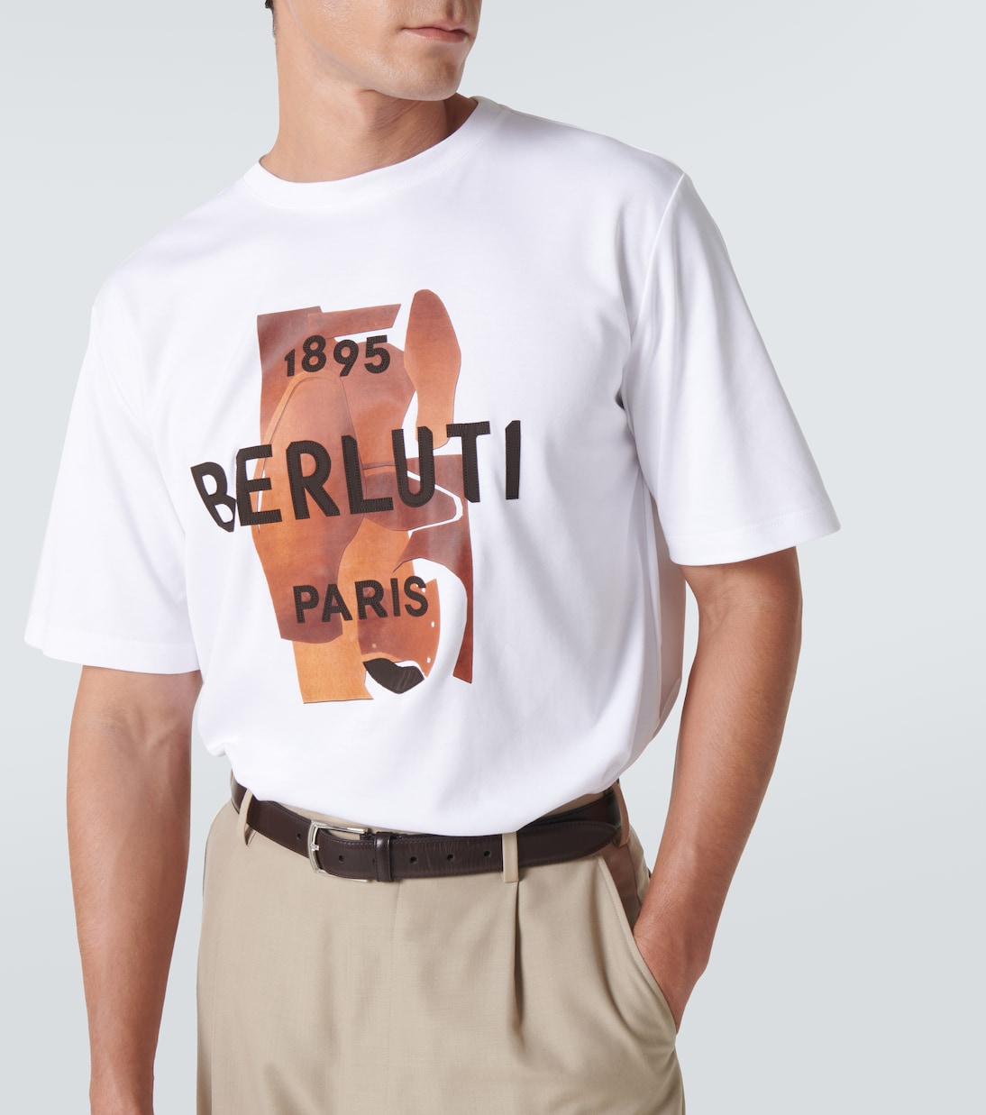 T-shirt in cotone con stampa | Berluti